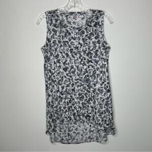 Two by Vince Camuto Women Small Leopard Print Tunic Tank Top